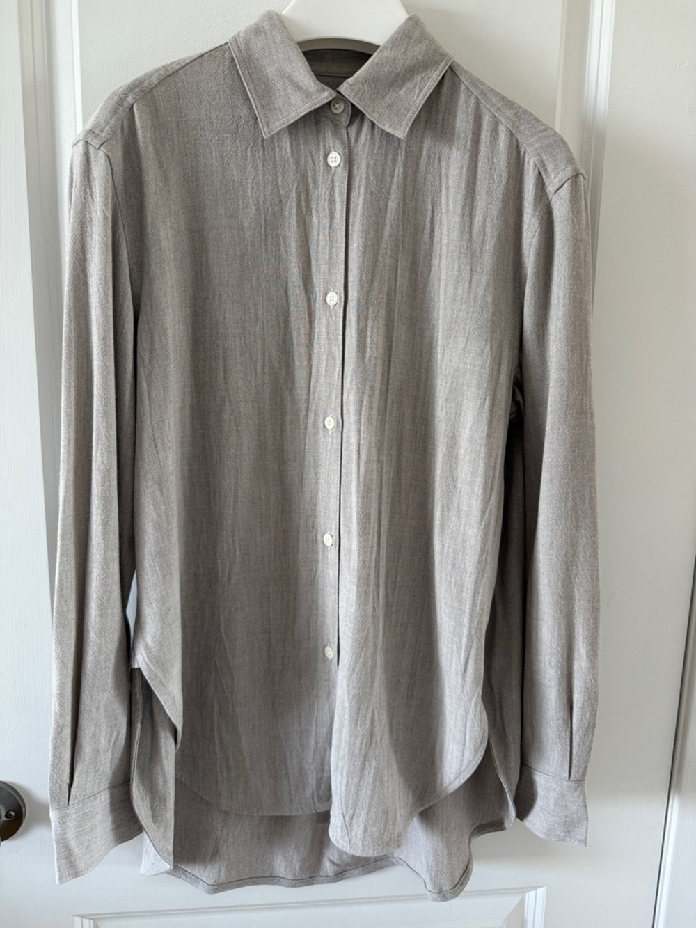 Toteme viscose and virgin wool blend shirt